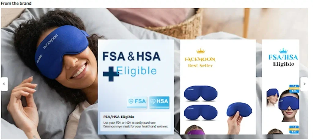 FACEMOON 3D Blackout Weighted Eye Mask