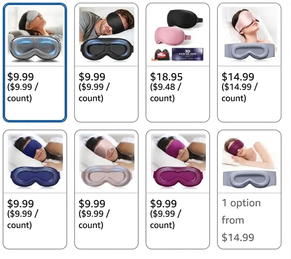 FACEMOON 3D Blackout Weighted Eye Mask
