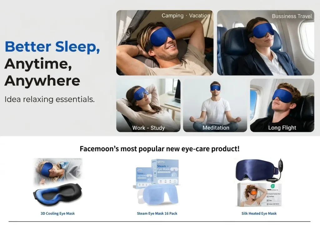 FACEMOON 3D Blackout Weighted Eye Mask