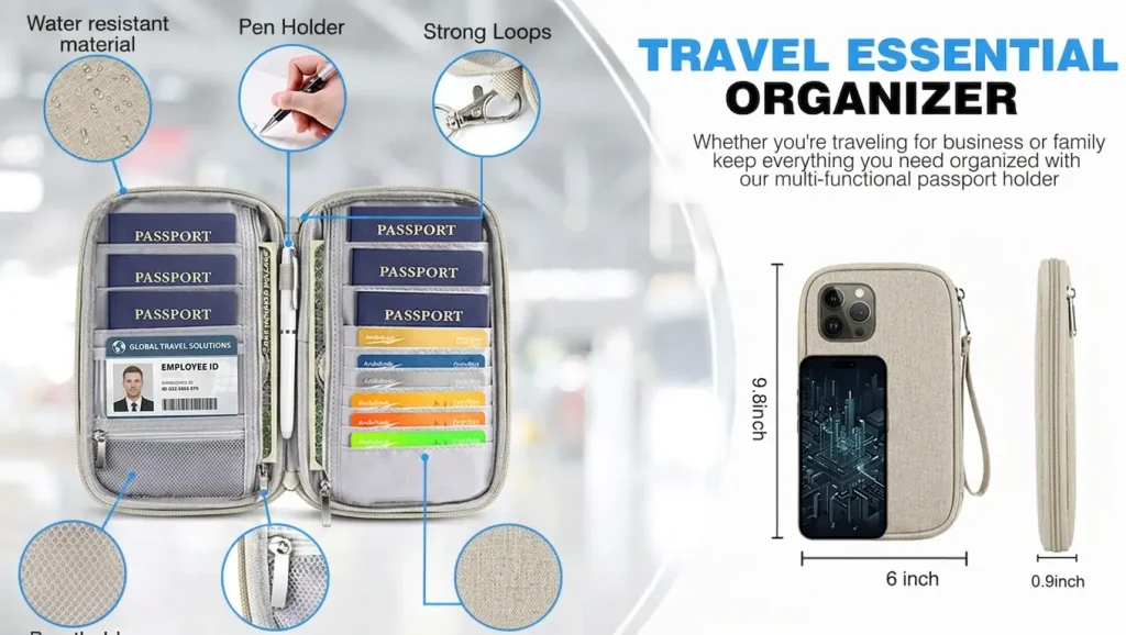 RFID family passport holder