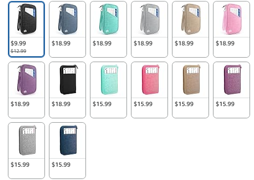 RFID family passport holder