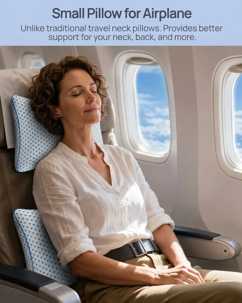 Adjustable Small Cooling Memory Foam Pillow for Travel