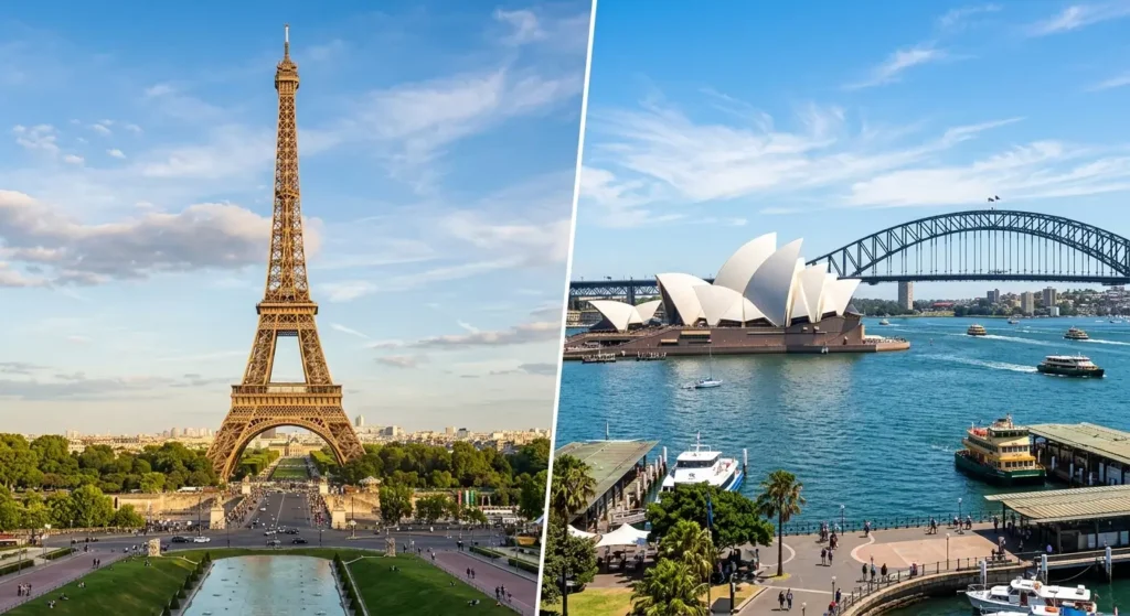 Sydney to Paris