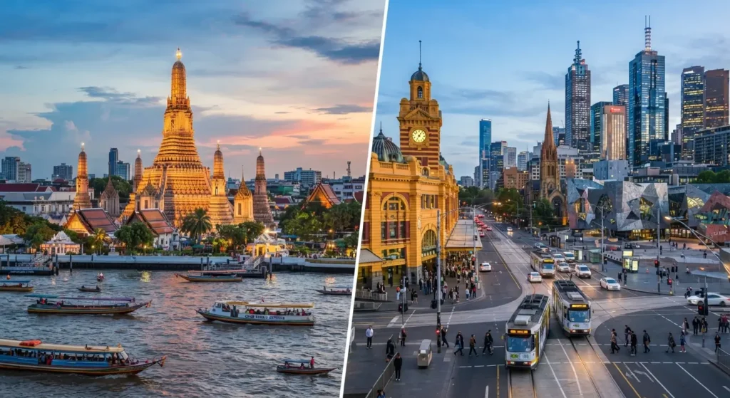 Melbourne to Bangkok