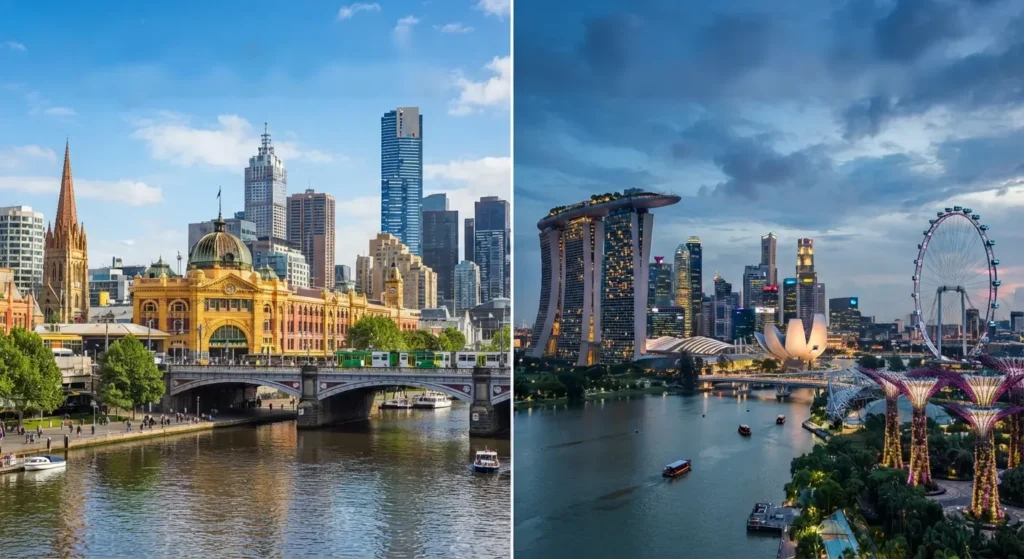 Melbourne to Singapore